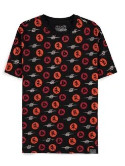 Difuzed NARUTO SHIPPUDEN - Naruto Symbols - T-shirt Noir Homme (S)
