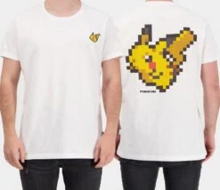 Difuzed POKEMON - Pixel Pikachu - T-Shirt Homme (S)