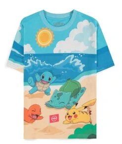 Difuzed POKEMON - Jour à La Plage - T-shirt Homme (XS)