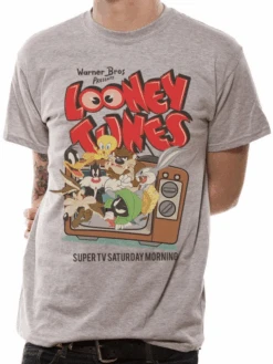 LOONEY TUNES - T-Shirt IN A TUBE- Retro TV (S)
