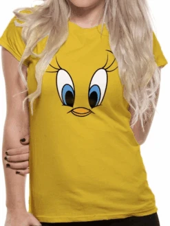 LOONEY TUNES - T-Shirt IN A TUBE- Tweety Face GIRL (S)
