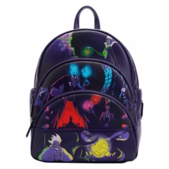 DISNEY - Villains ' Brille Dans Le Noir ' - Mini Sac à Dos LoungeFly