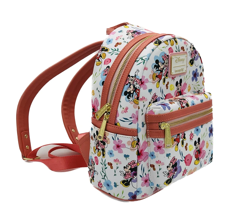 DISNEY - Minnie Mickey Floral - Mini Sac à Dos LoungeFly Exclusive Ed 2 DISNEY - Minnie Mickey Floral - Mini Sac à Dos LoungeFly Exclusive Ed – Image 2
