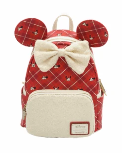 DISNEY - Minnie Plaid - Mini Sac à Dos LoungeFly 'Exclusive'