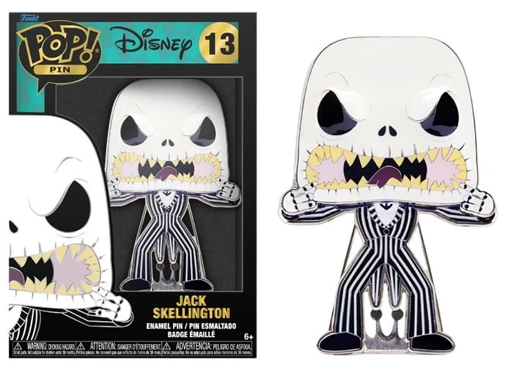 FUNKO DISNEY - Pop Large Enamel Pin N° 13 - NBC - Jack Skellington 1 FUNKO DISNEY - Pop Large Enamel Pin N° 13 - NBC - Jack Skellington