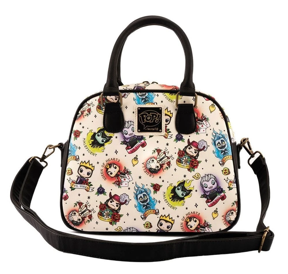 DISNEY - Villains Tattoo - Sac Bandoulière Loungefly 1 DISNEY - Villains Tattoo - Sac Bandoulière Loungefly