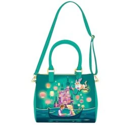 DISNEY - Tangled Castle - Sac Bandoulière LoungeFly '24x18x13cm'