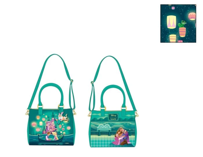 DISNEY - Tangled Castle - Sac Bandoulière LoungeFly '24x18x13cm' 2 DISNEY - Tangled Castle - Sac Bandoulière LoungeFly '24x18x13cm' – Image 2