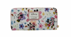 DISNEY - Minnie Mickey Floral - Portefeuille LoungeFly 'Exclusive Ed'