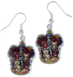 HARRY POTTER - Boucles D'oreilles Pendantes - Emblème Griffondor