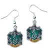HARRY POTTER - Boucles D'oreilles Pendantes - Emblème Serpentard
