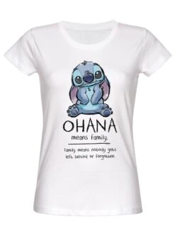 DISNEY - T-Shirt Stitch Ohana Means Family - GIRL (S)